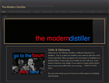 Tablet Screenshot of moderndistiller.com